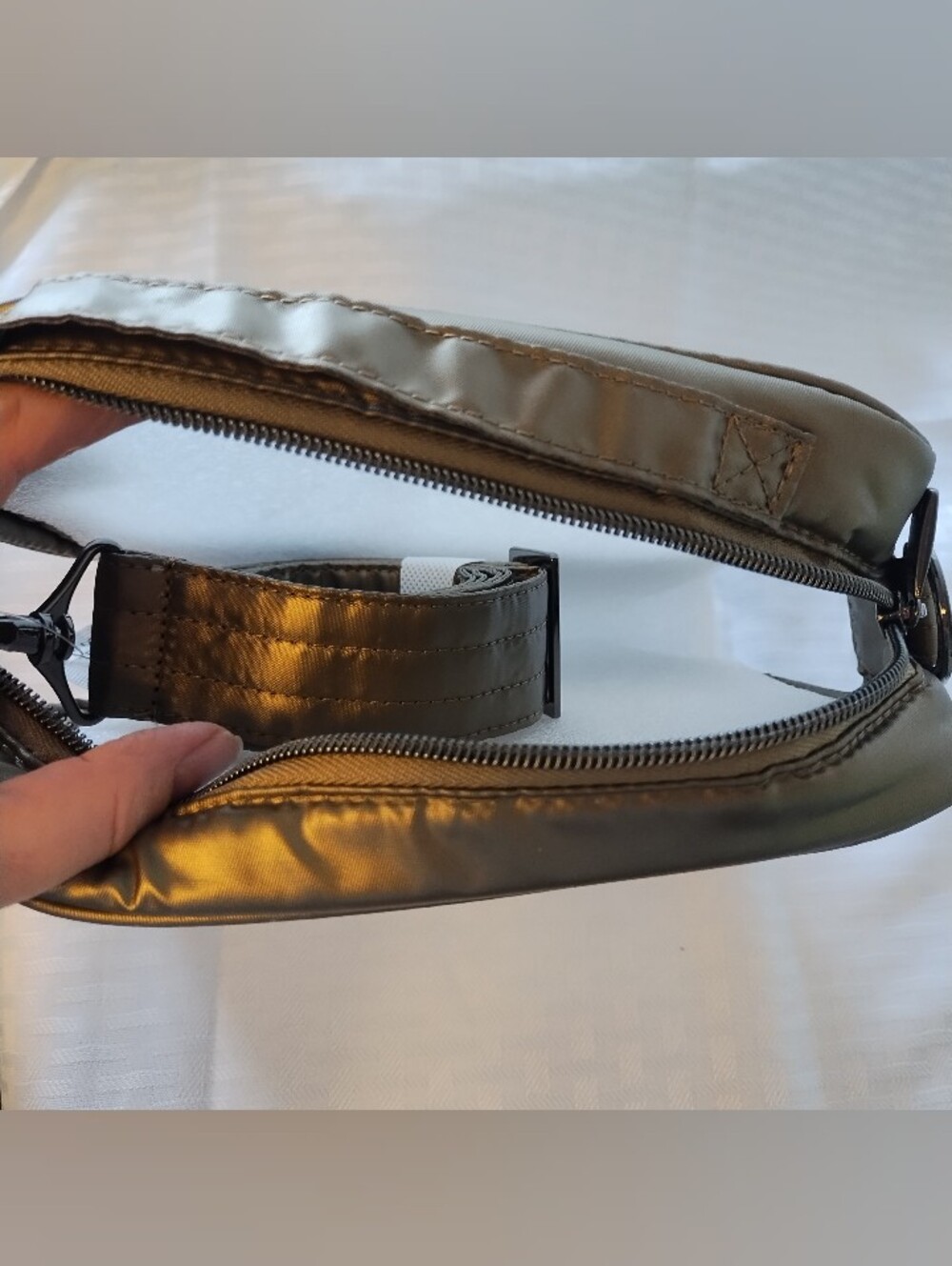 BNWOT - Lug Carriage clear cross-body bag Metallic Walnut - Picture 4 of 4